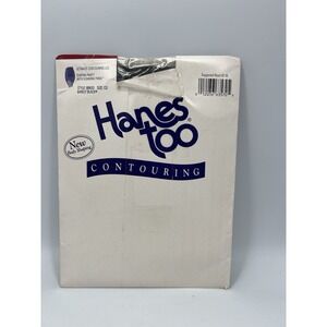 Hanes Too Contouring Pantyhose,‎ Barely Black, Size CD Vintage 1999